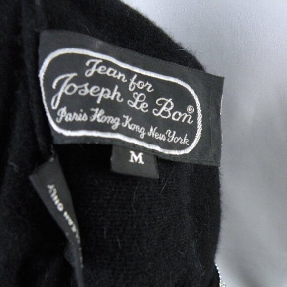 Vintage Joseph Le Bon Rhinestone Mock Turtleneck Cut Out Back Sweater M - Picture 5 of 6